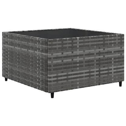 Set Divani da Giardino 5 pz con Cuscini in Polyrattan Grigio | homemem39