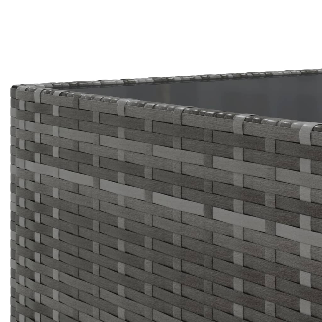 Set Divani da Giardino 5 pz con Cuscini in Polyrattan Grigio | homemem39