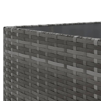 Set Divani da Giardino 5 pz con Cuscini in Polyrattan Grigio - homemem39