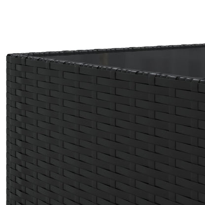 Set Salotto da Giardino con Cuscini 7pz Nero Polyrattan | homemem39