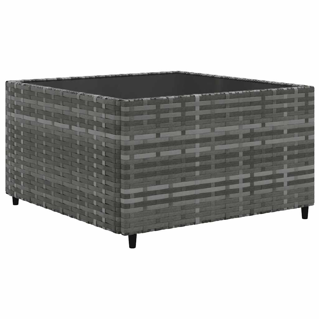 Set Divani da Giardino 6 pz con Cuscini in Polyrattan Grigio | homemem39