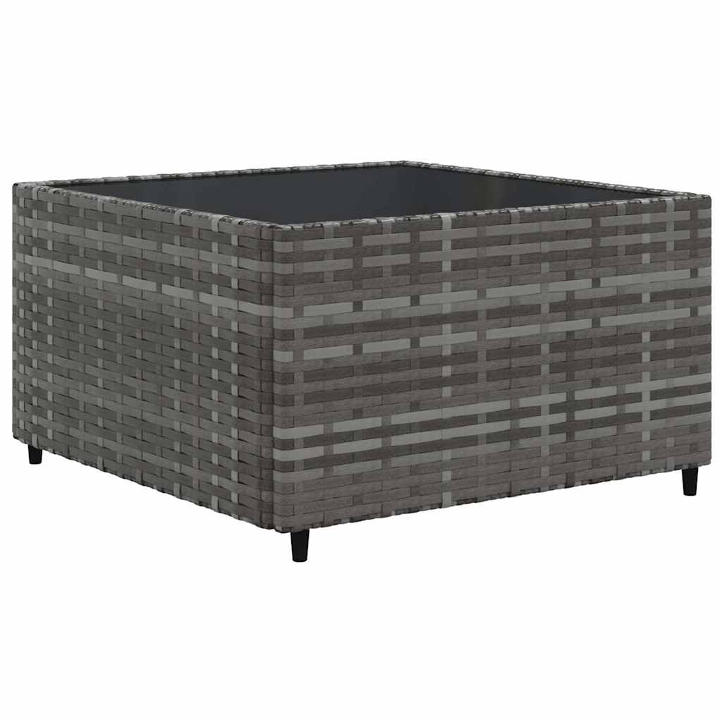 Set Divani da Giardino 6 pz con Cuscini in Polyrattan Grigio | homemem39