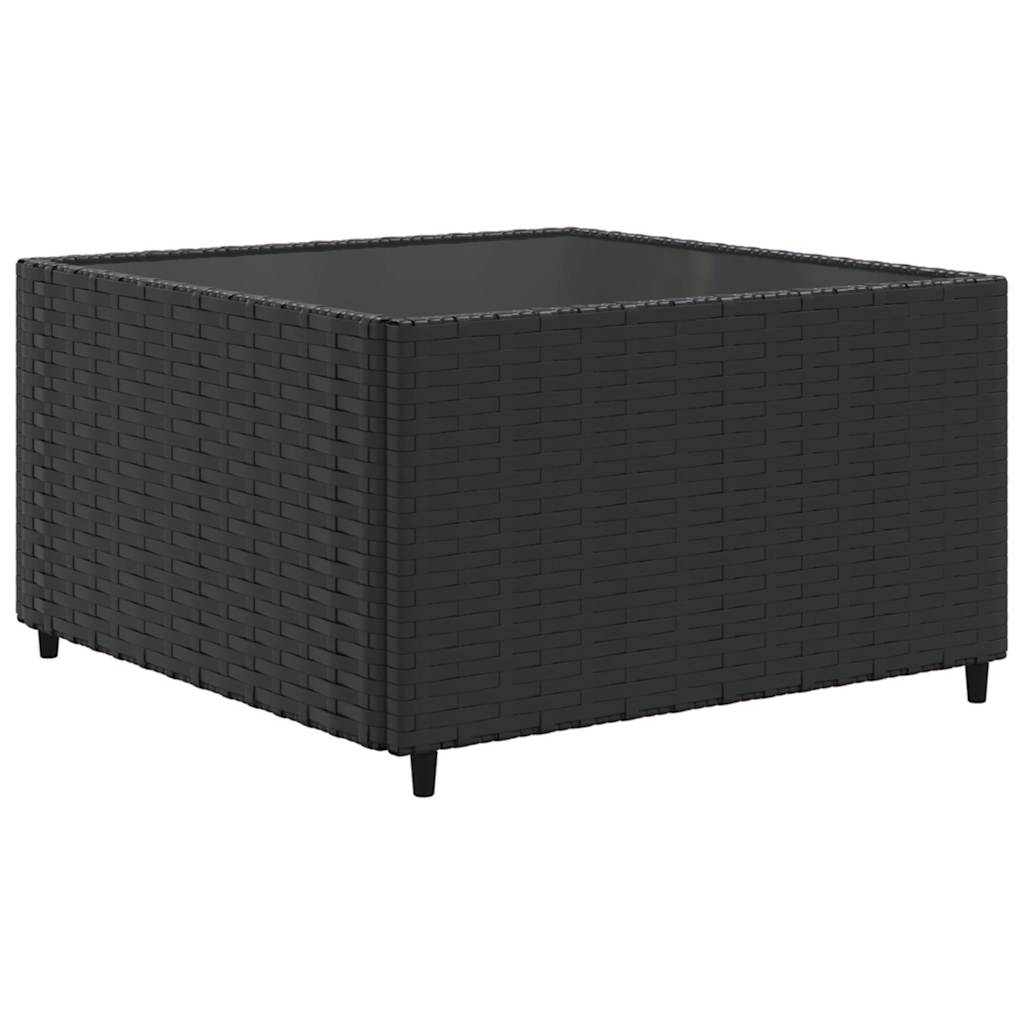 Set Salotto da Giardino con Cuscini 7pz Nero Polyrattan | homemem39