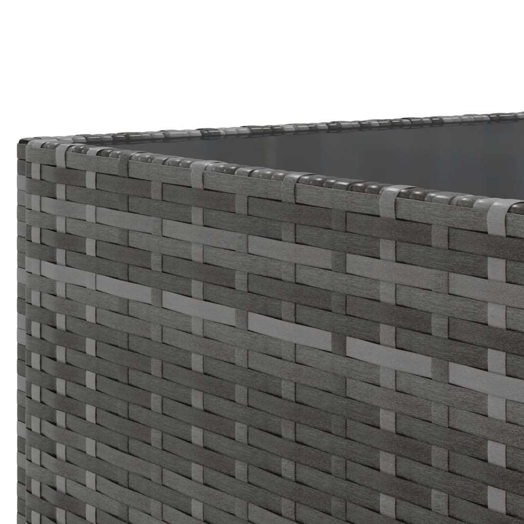 Set Divani da Giardino 7 pz con Cuscini in Polyrattan Grigio - homemem39