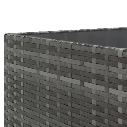 Set Divani da Giardino 7 pz con Cuscini in Polyrattan Grigio - homemem39