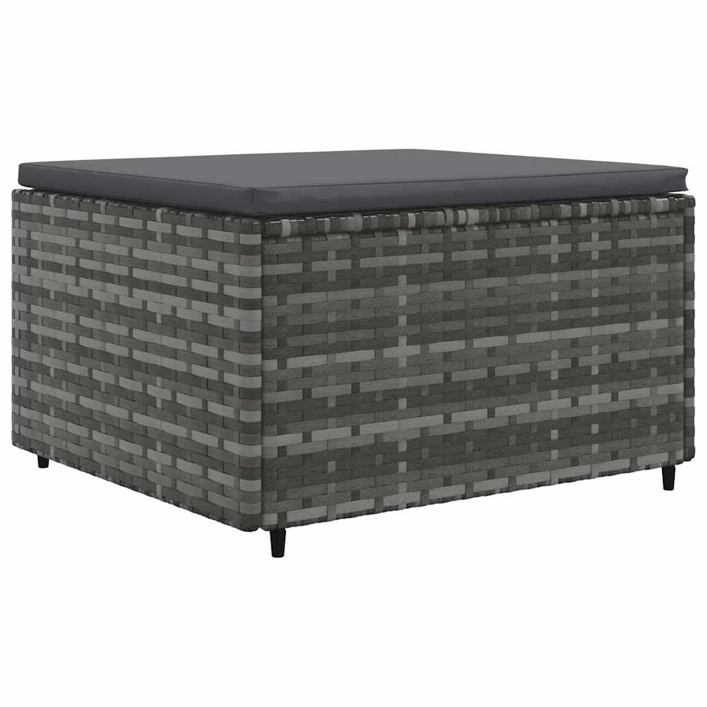 Set Divani da Giardino 6 pz con Cuscini in Polyrattan Grigio | homemem39