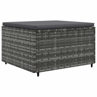 Set Divani da Giardino 6 pz con Cuscini in Polyrattan Grigio | homemem39