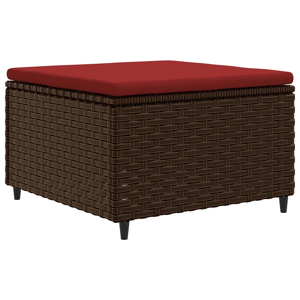 Set Divani da Giardino 7 pz con Cuscini in Polyrattan Marrone - homemem39