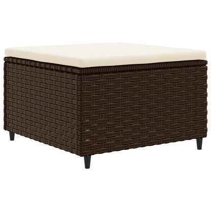 Set Divani da Giardino 8 pz con Cuscini in Polyrattan Marrone | homemem39