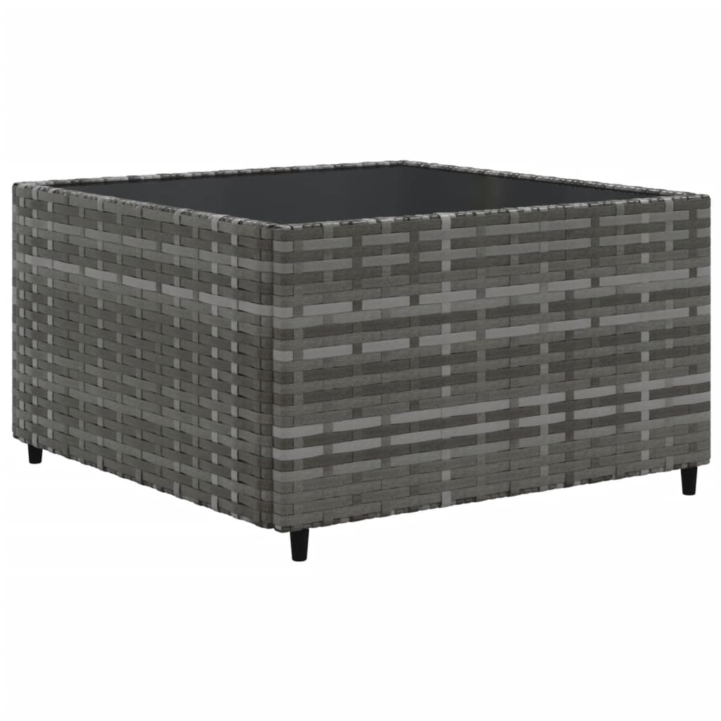 Set Divani da Giardino 8 pz con Cuscini in Polyrattan Grigio