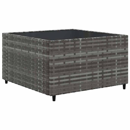 Set Divani da Giardino 8 pz con Cuscini in Polyrattan Grigio - homemem39