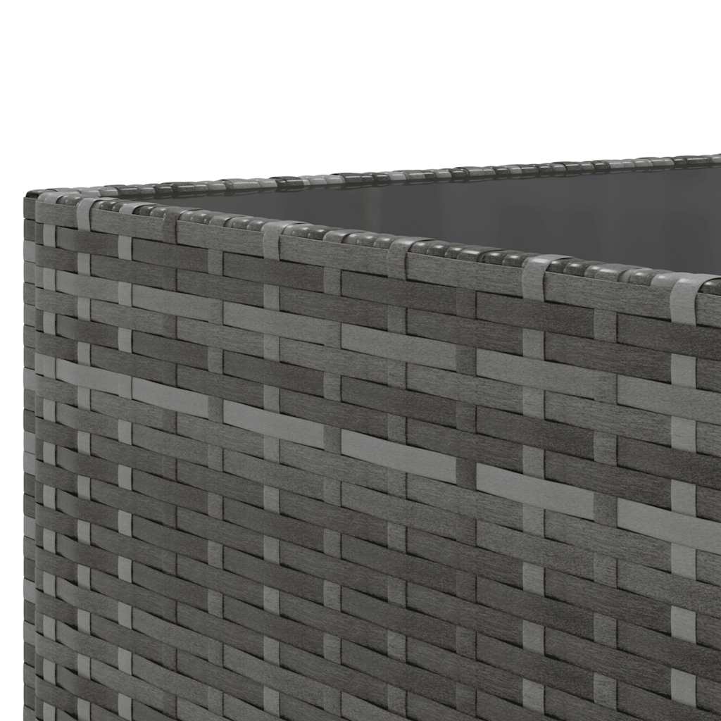 Set Divani da Giardino 8 pz con Cuscini in Polyrattan Grigio - homemem39