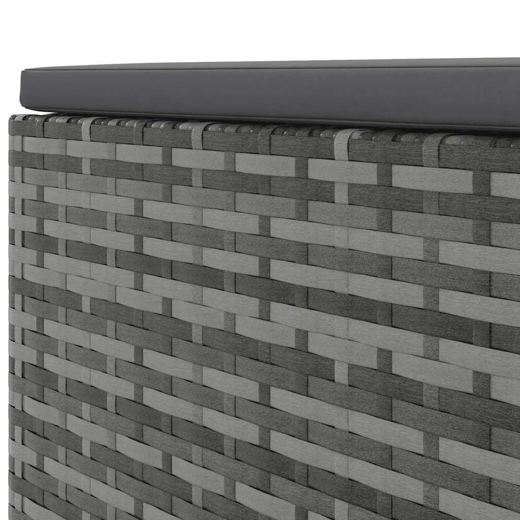 Set Divani da Giardino 8 pz con Cuscini in Polyrattan Grigio - homemem39