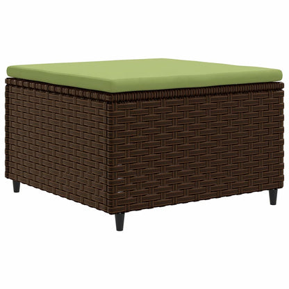 Set Divani da Giardino 8 pz con Cuscini in Polyrattan Marrone | homemem39