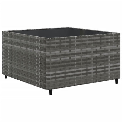 Set Divano da Giardino 10 pz con Cuscini Grigio in Polyrattan - homemem39