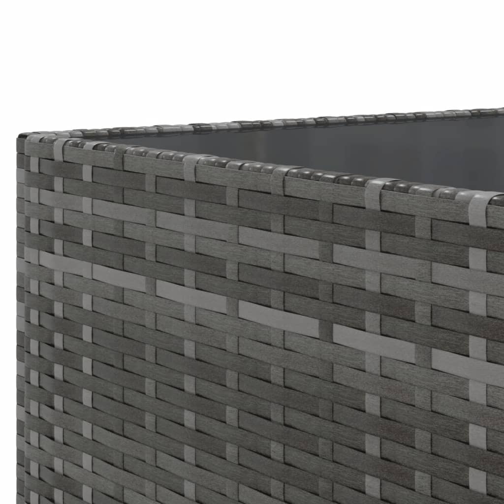 Set Divano da Giardino 10 pz con Cuscini Grigio in Polyrattan | homemem39