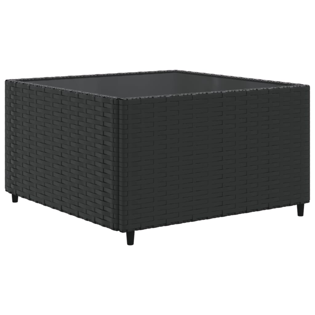 Set Divani da Giardino 11 pz con Cuscini in Polyrattan Nero