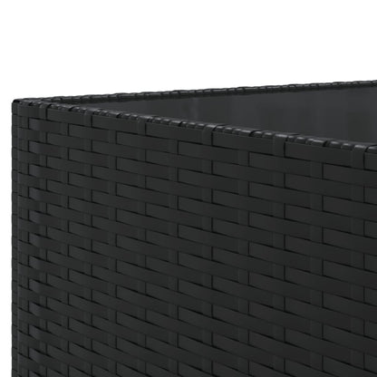 Set Divani da Giardino 11 pz con Cuscini in Polyrattan Nero | homemem39