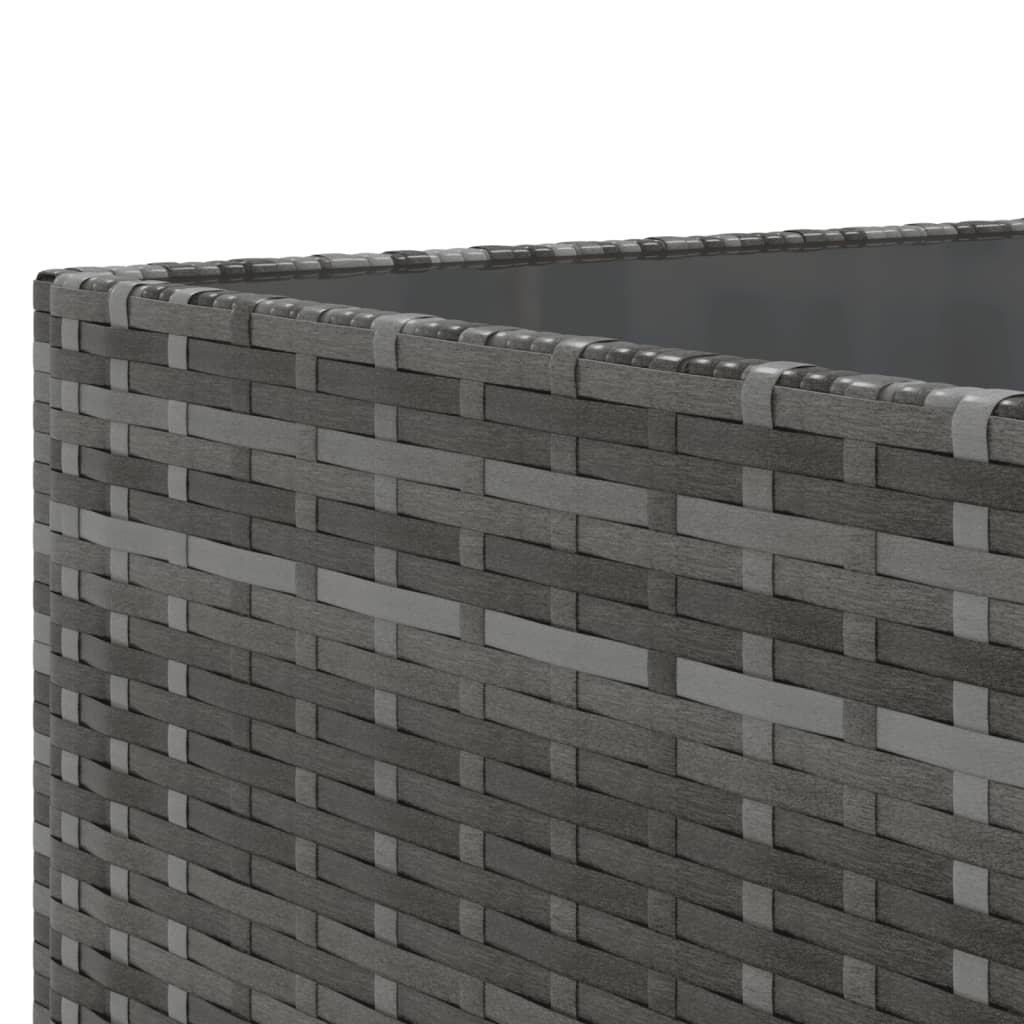 Set Divani da Giardino 11 pz con Cuscini in Polyrattan Grigio | homemem39