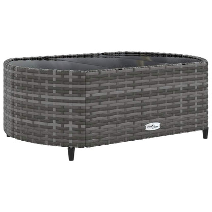 Set Divani da Giardino 4 pz con Cuscini in Polyrattan Grigio | homemem39