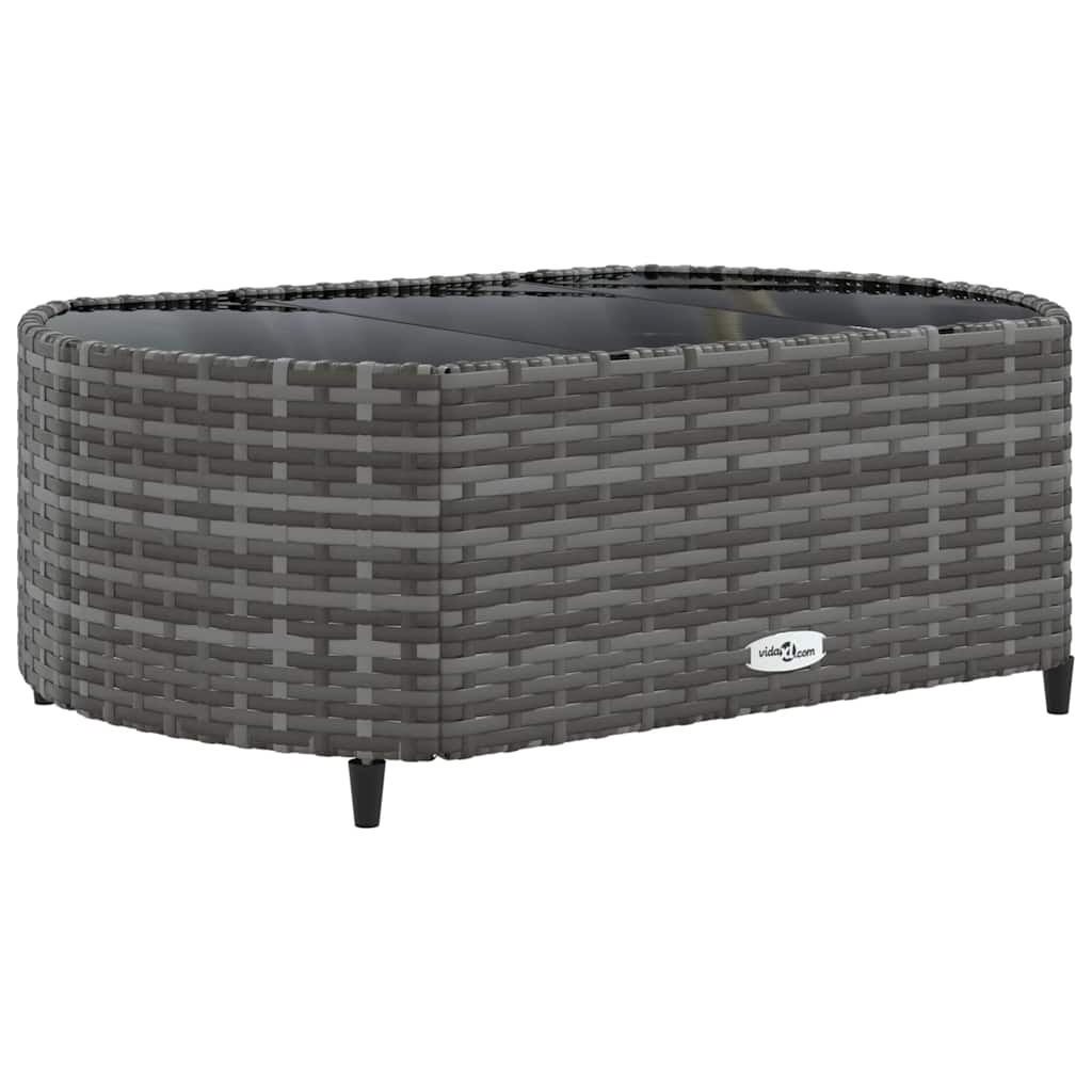 Set Divano da Giardino 5 pz con Cuscini Grigio in Polyrattan - homemem39