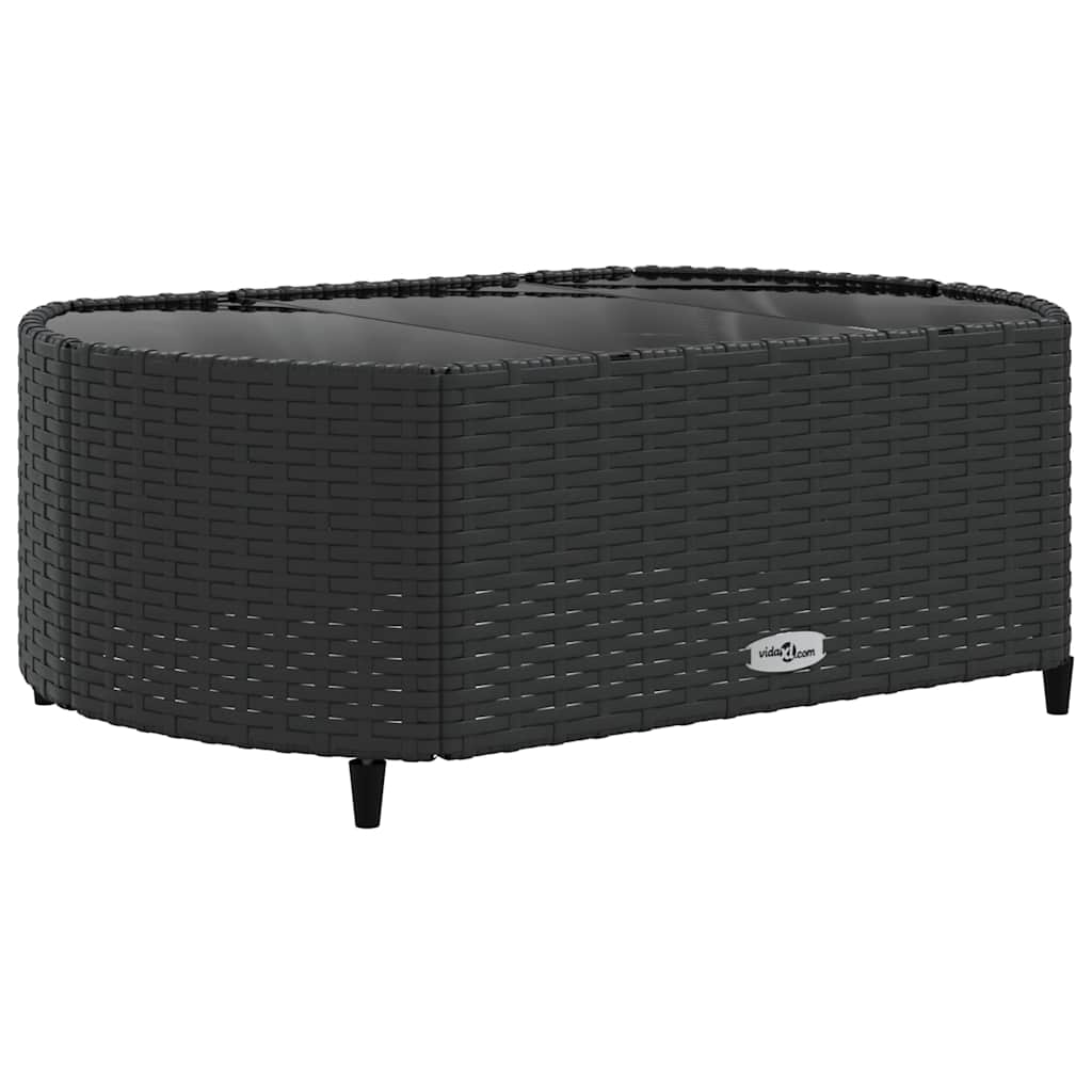 Set Divani da Giardino con Cuscini 7pz Nero Polyrattan | homemem39