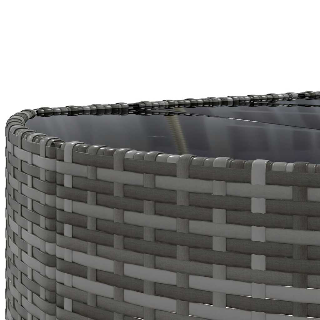 Set Divano da Giardino 8 pz con Cuscini Grigio in Polyrattan - homemem39