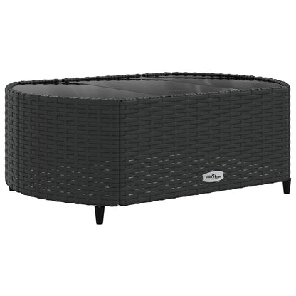 Set Divano da Giardino 6 pz con Cuscini Nero in Polyrattan - homemem39