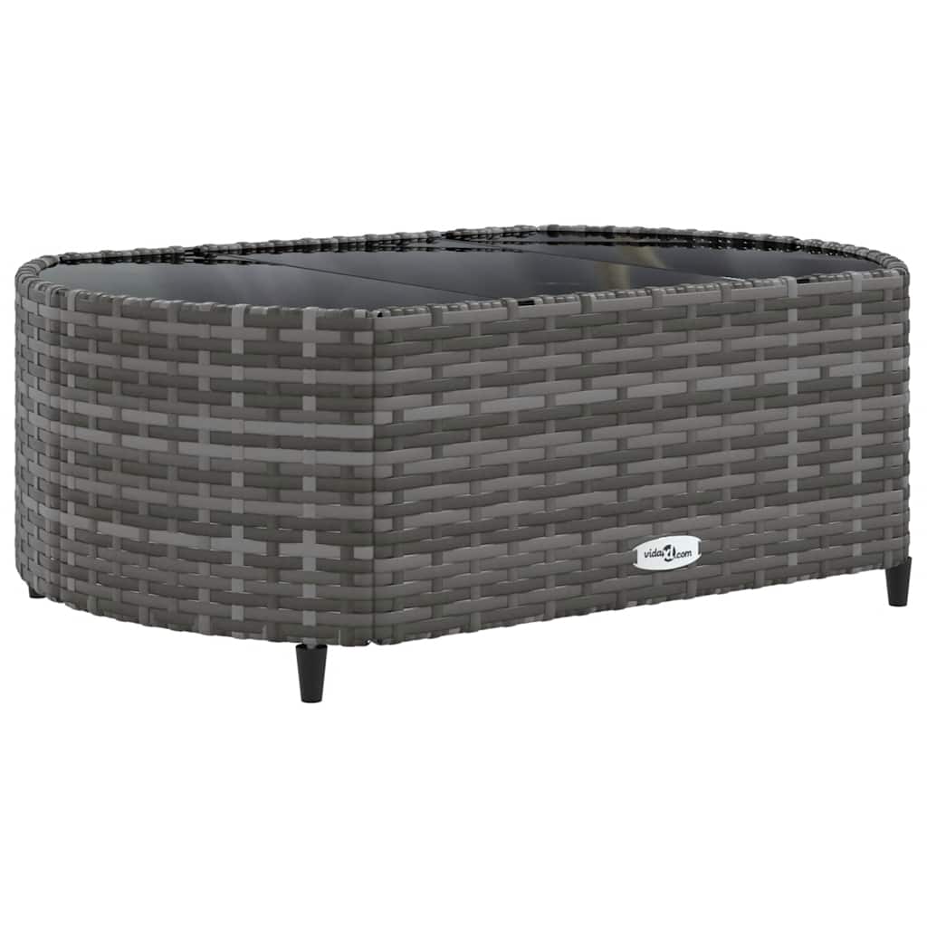 Set Divano da Giardino 10 pz con Cuscini Grigio in Polyrattan - homemem39