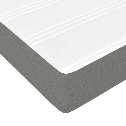 Materasso a Molle per Bambini Rigidità Media Grigio Scuro 80x160 cm in Tessuto