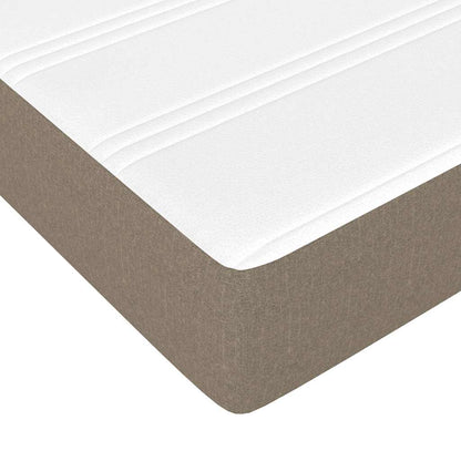Materasso a Molle per Bambini Rigidità Media Tortora 80x160 cm in Tessuto