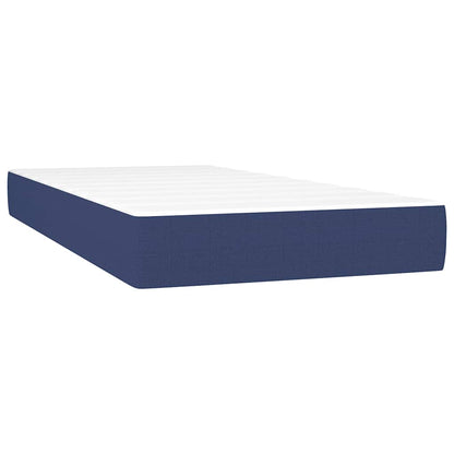 Materasso a Molle per Bambini Rigidità Media Blu 80x160 cm in Tessuto