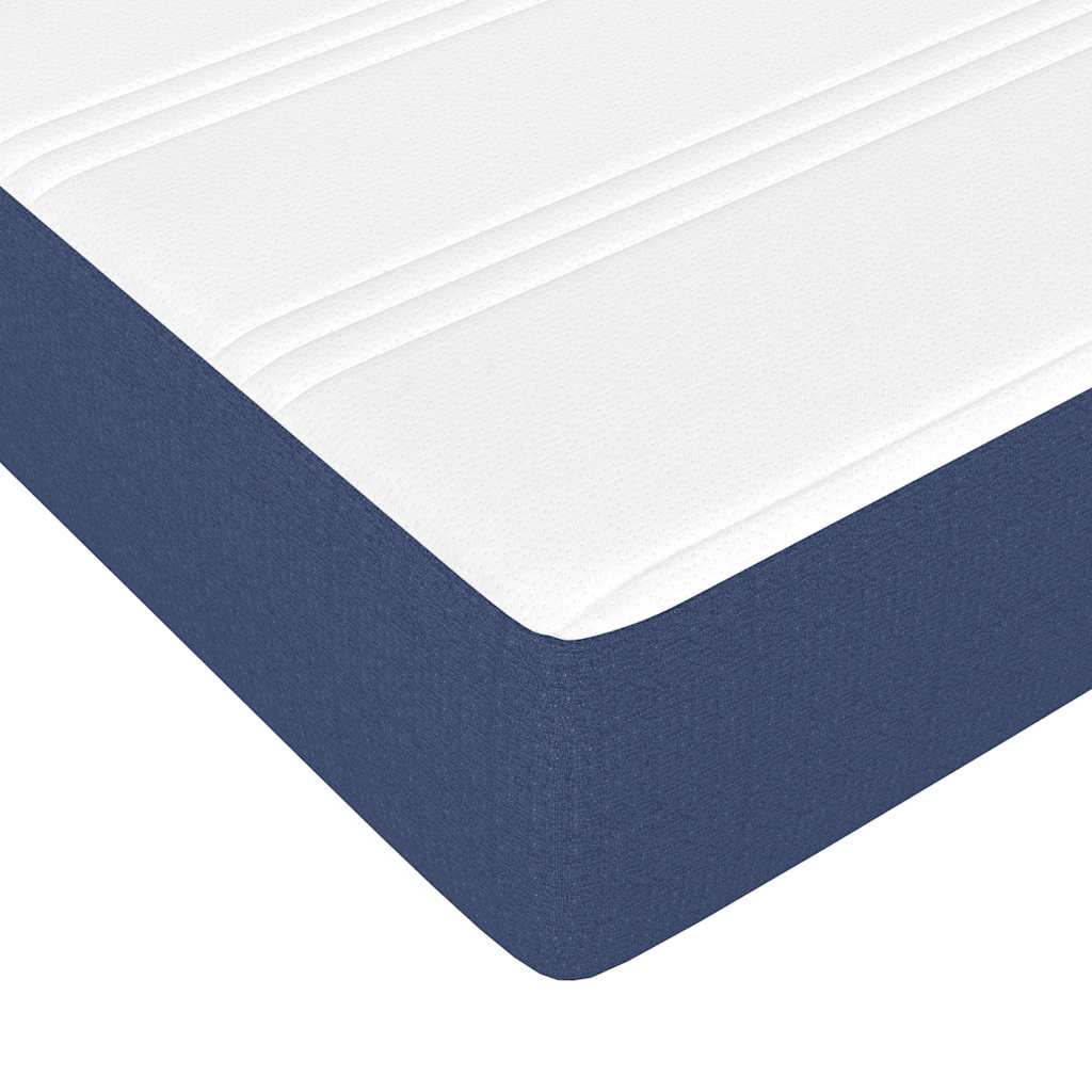 Materasso a Molle per Bambini Rigidità Media Blu 80x160 cm in Tessuto