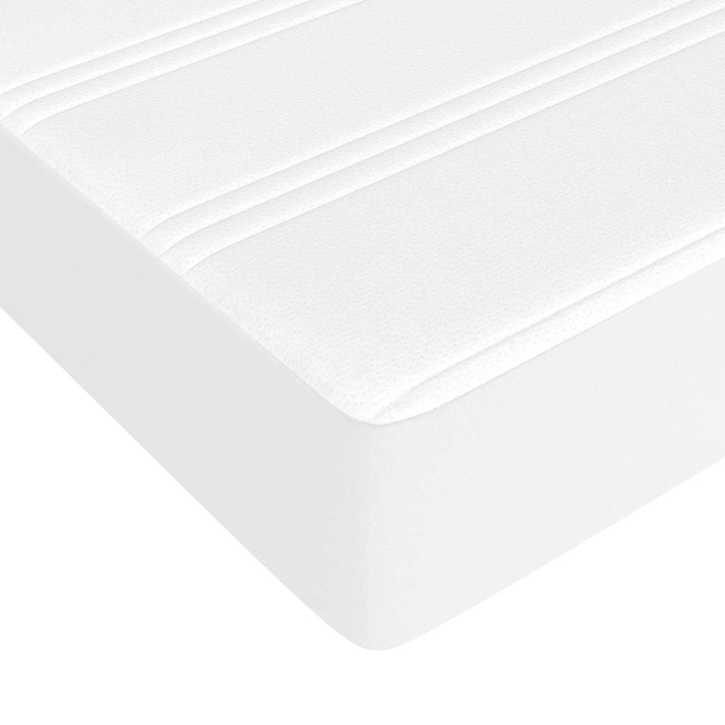 Materasso a Molle per Bambini Rigidità Media Bianco 80x160 cm in Tessuto