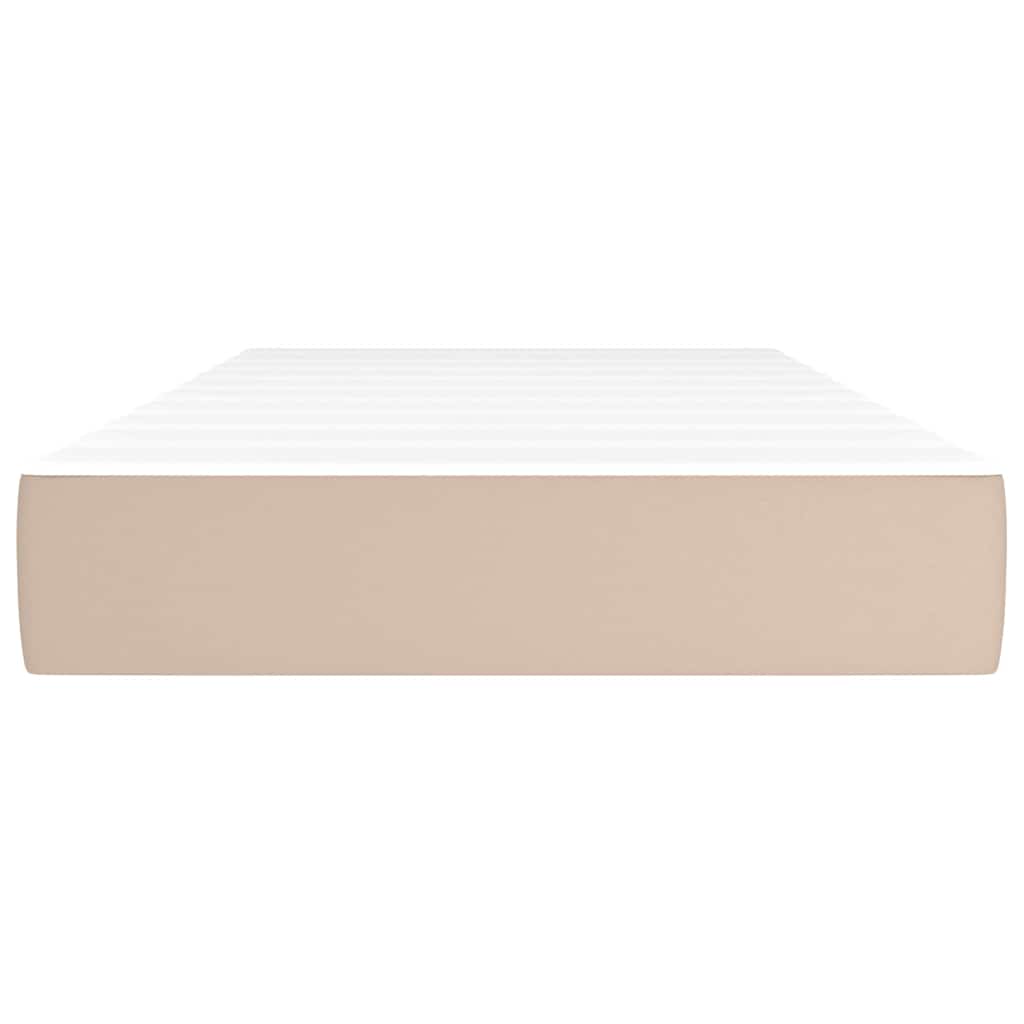 Materasso a Molle Cappuccino 80x160 cm in Similpelle - homemem39