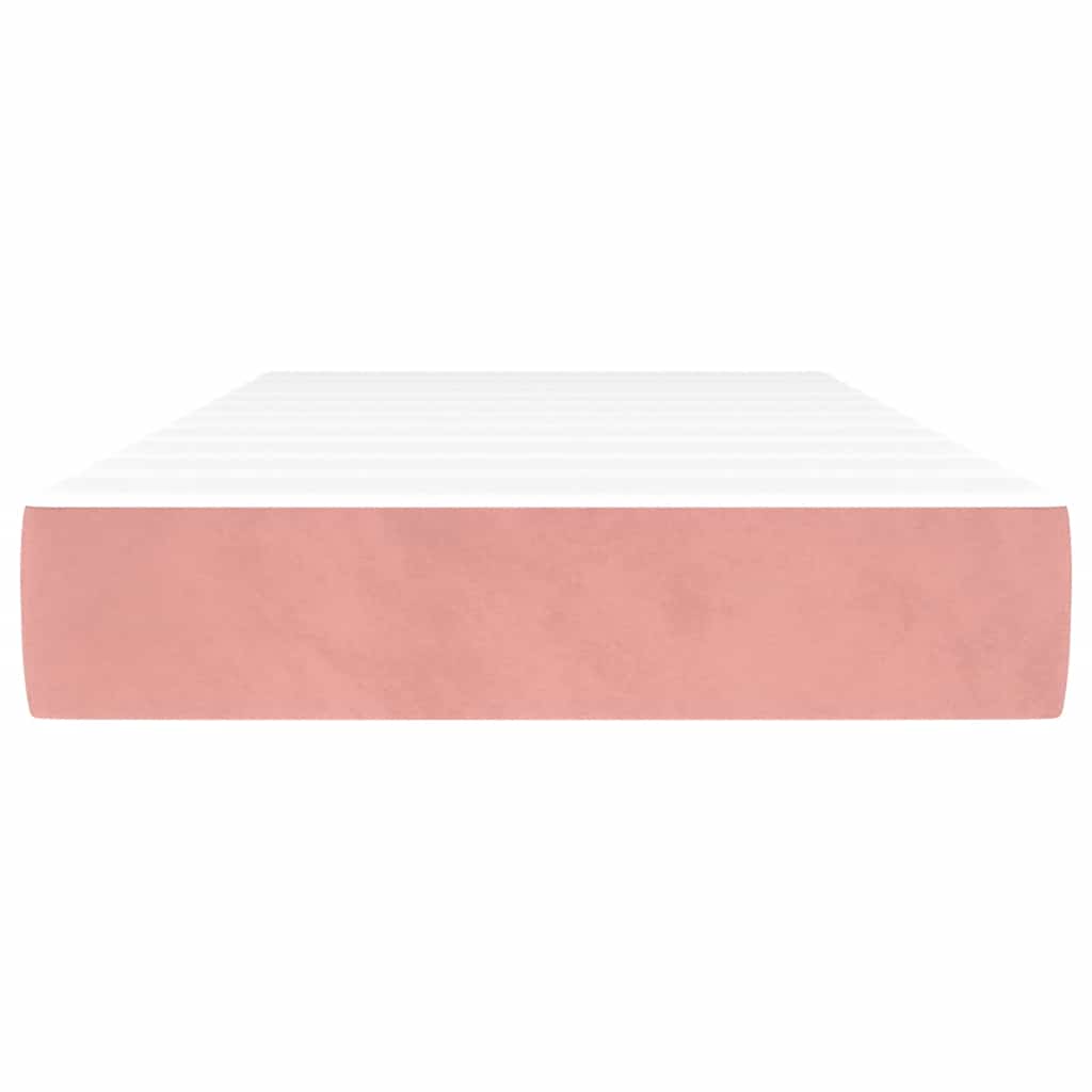 Materasso a Molle Insacchettate Rosa 80x210x20 cm in Velluto - homemem39