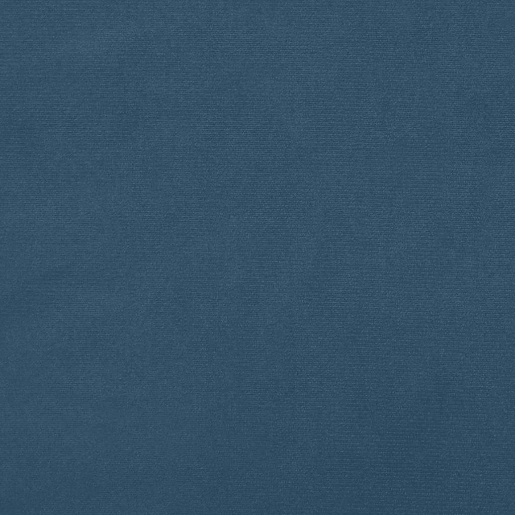 Materasso a Molle Blu Scuro 100x220x20 cm in Velluto - homemem39