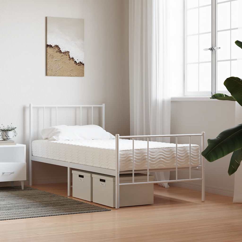 Materasso in Schiuma Bianco 100x210cm Durezza H2 H3