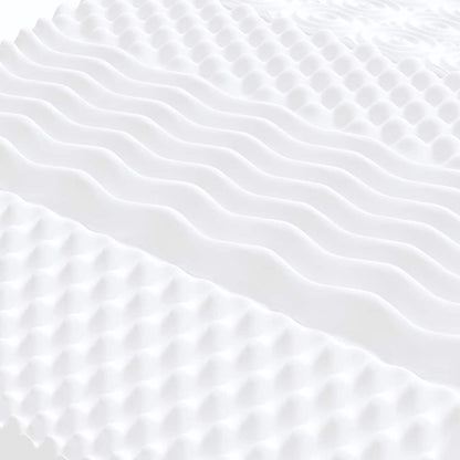 Materasso in Schiuma Bianco 120x210 cm 7 Zone Durezza 20 ILD - homemem39