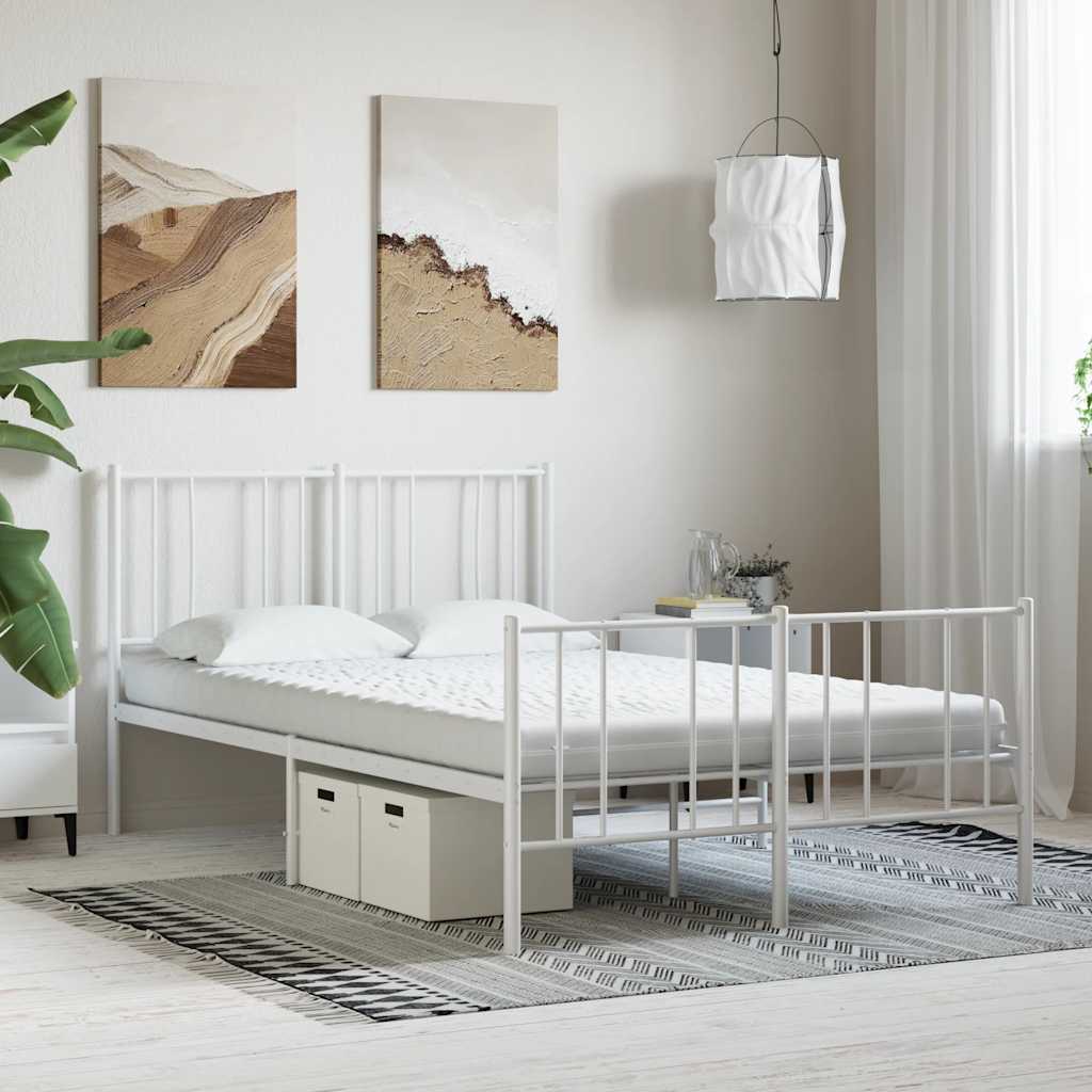 Materasso in Schiuma Bianco 120x220 cm 7 Zone Durezza 20 ILD