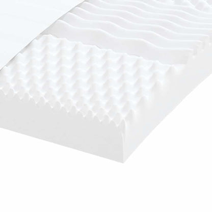 Materasso in Schiuma Bianco 160x220 cm 7 Zone Durezza 20 ILD