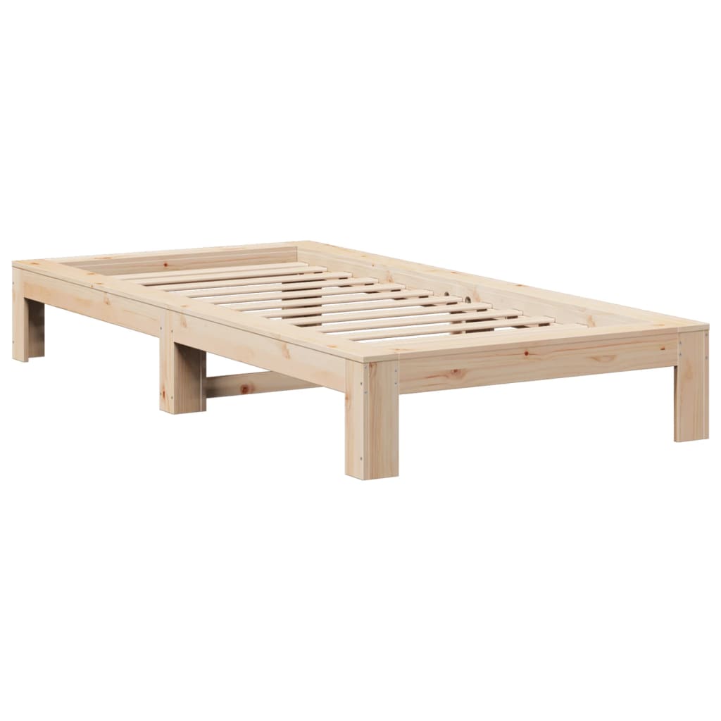 Giroletto senza Materasso 100x200 cm in Legno Massello di Pino - homemem39