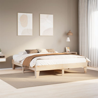 Letto senza Materasso 180x200 cm in Legno Massello di Pino - homemem39