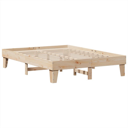 Letto senza Materasso 150x200 cm in Legno Massello di Pino | homemem39
