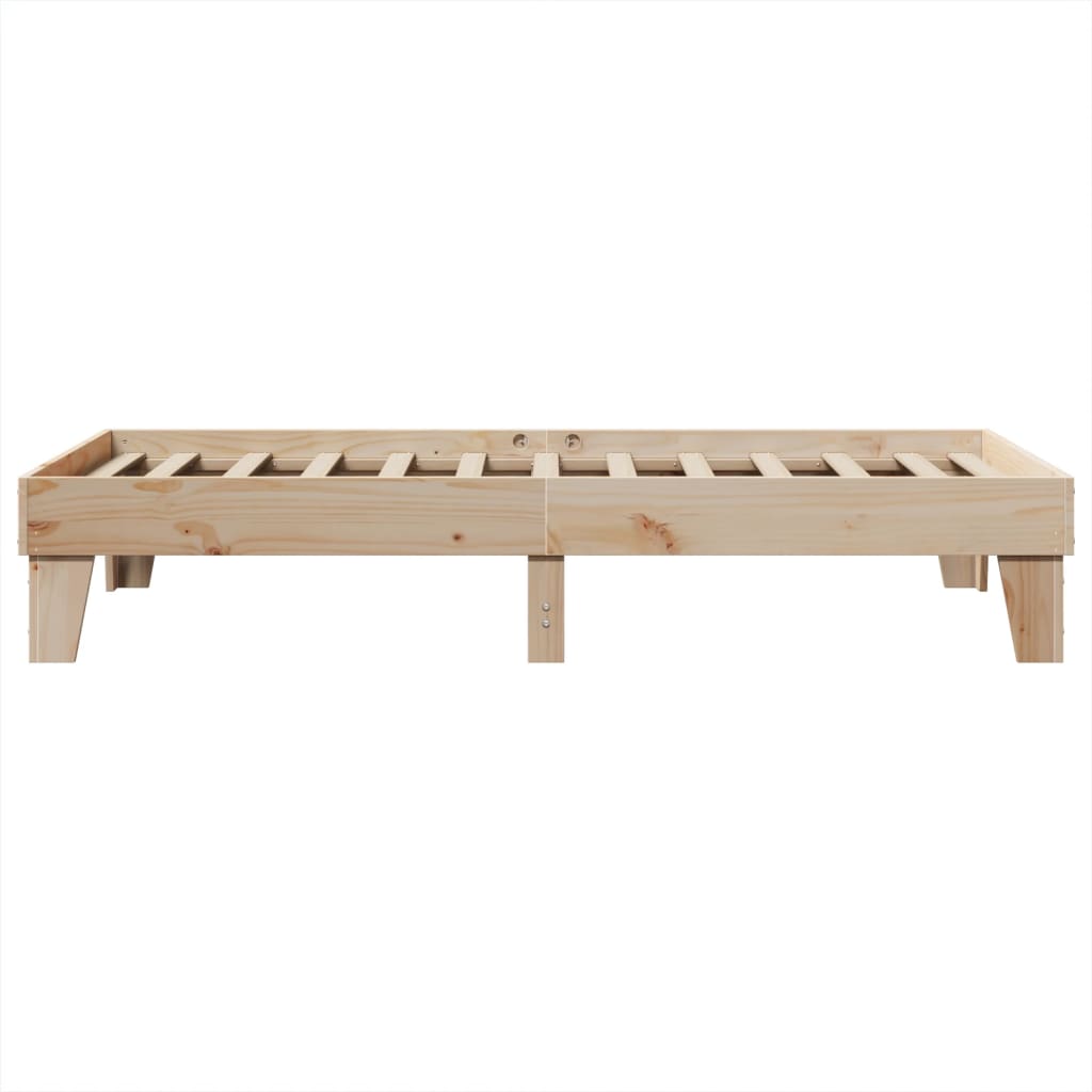 Giroletto senza Materasso 100x200 cm in Legno Massello di Pino - homemem39