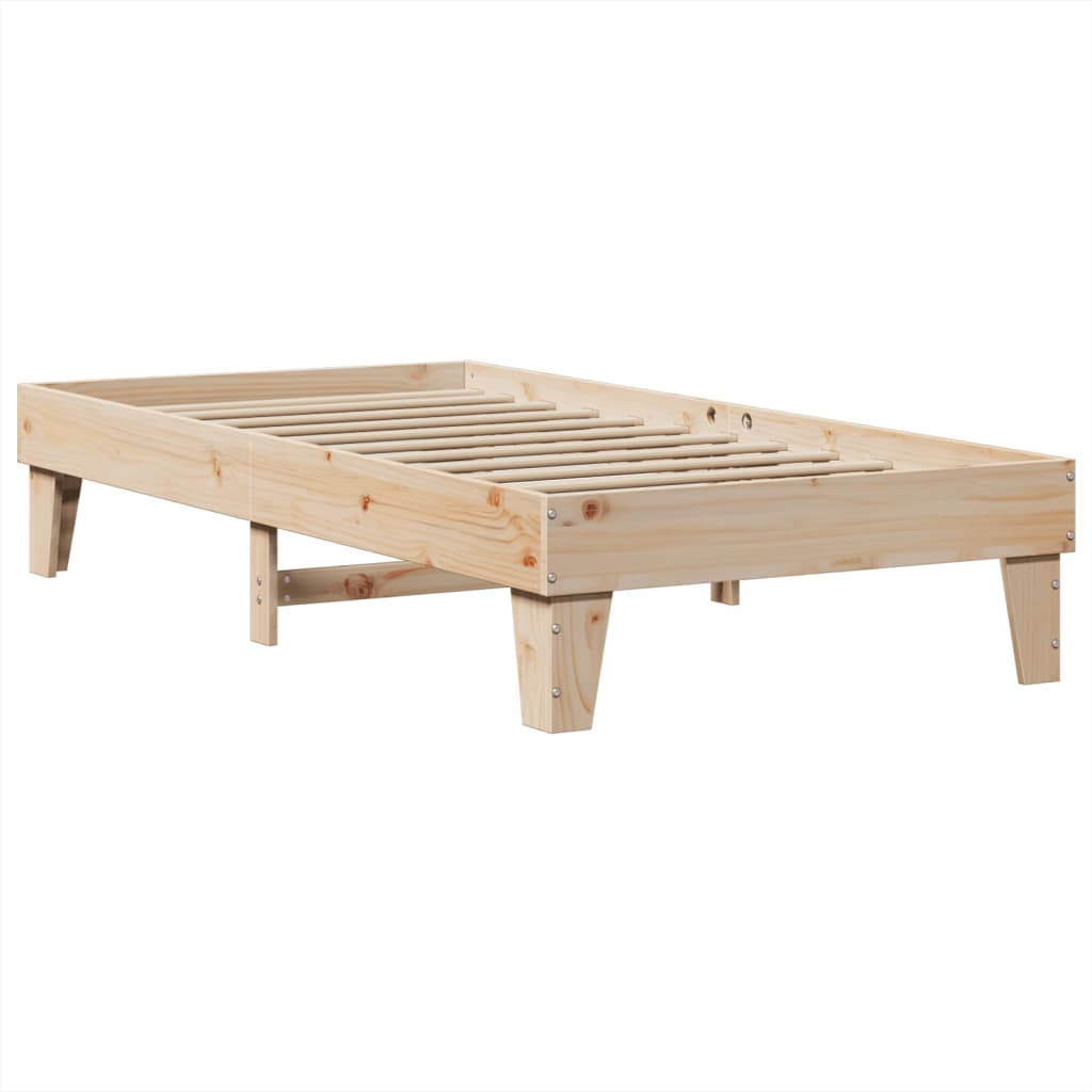 Giroletto senza Materasso 100x200 cm in Legno Massello di Pino | homemem39