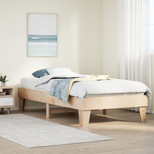 Giroletto senza Materasso 100x200 cm in Legno Massello di Pino | homemem39