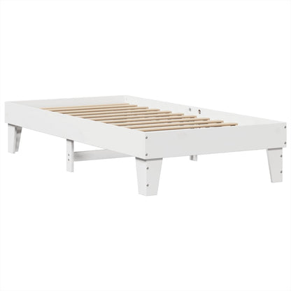 Giroletto senza Materasso Bianco 100x200 cm Legno Massello Pino | homemem39