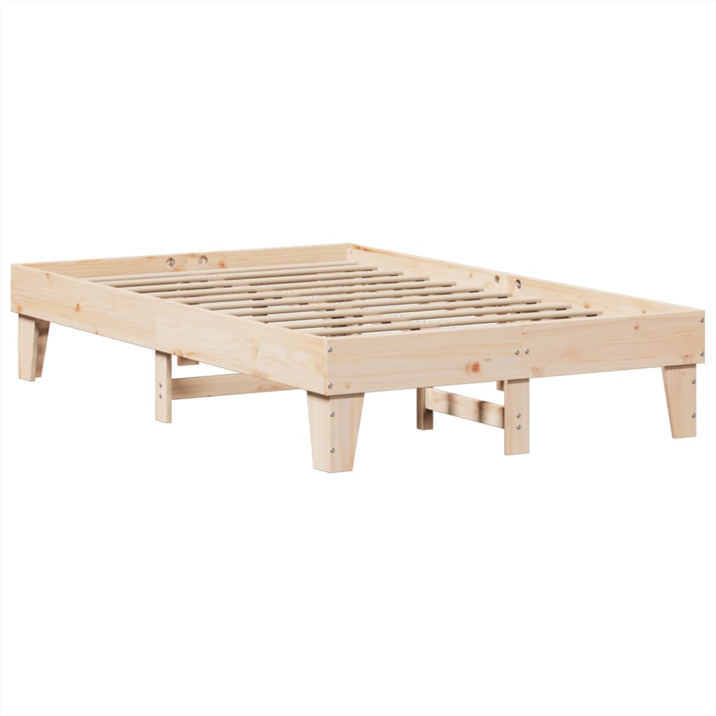 Letto senza Materasso 135x190 cm in Legno Massello di Pino | homemem39