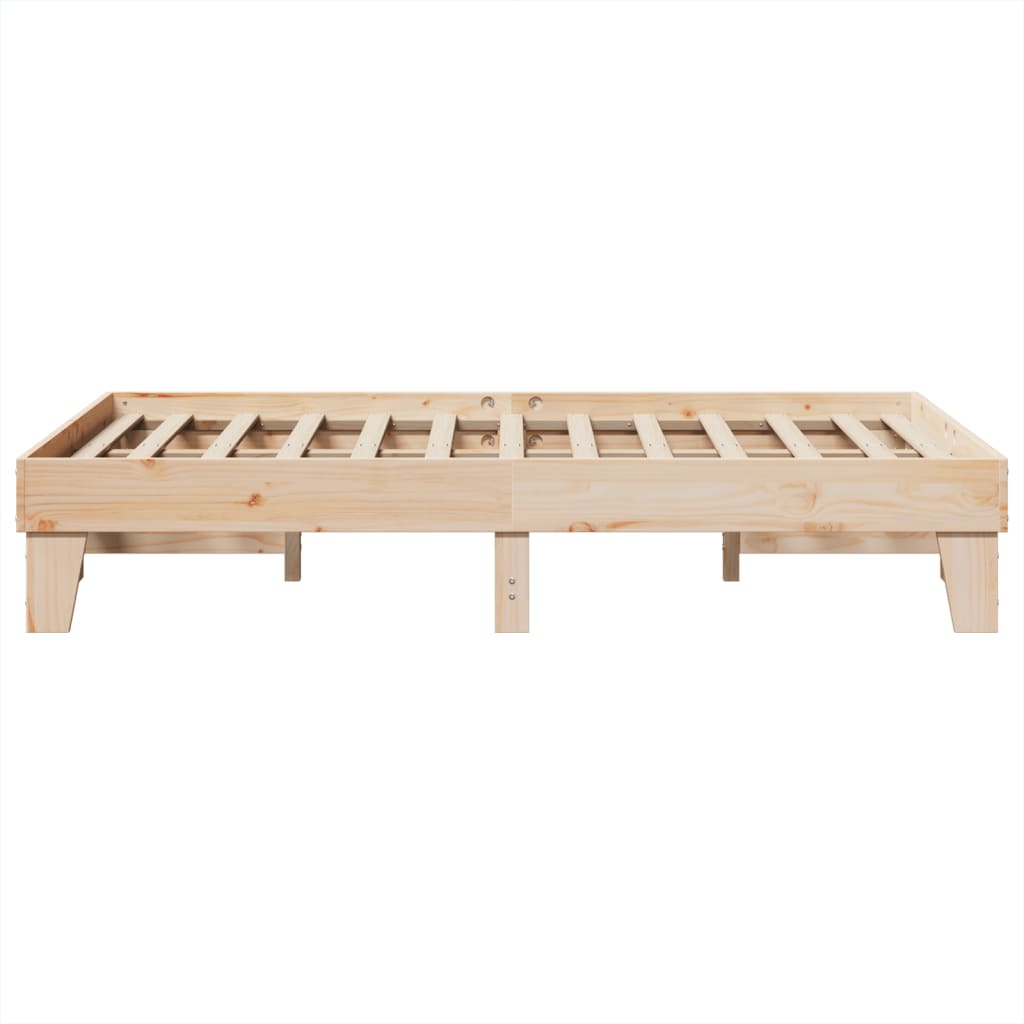 Letto senza Materasso 135x190 cm in Legno Massello di Pino | homemem39